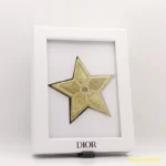 Dior Lucky Star  Christian Dior  Pin Badge  Декоративная вышитая нашивка  Франция  2010-е