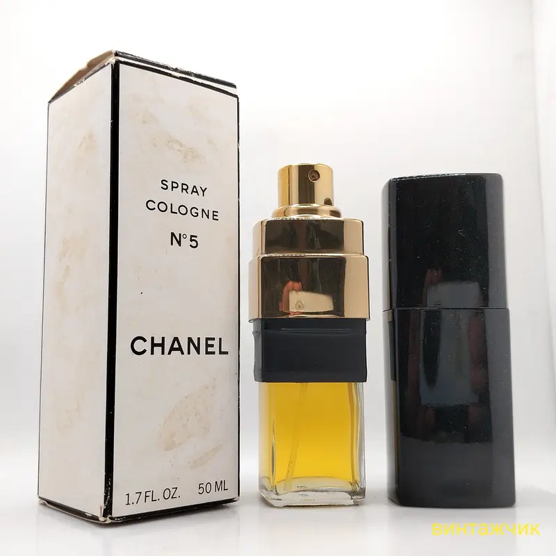 yandex Chanel 5 Chanel EDC Одеколон Спрей 50 мл Франция 1990-е Винтаж — изображение 1